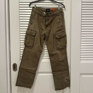 Vintage Army Green Cargo Pants